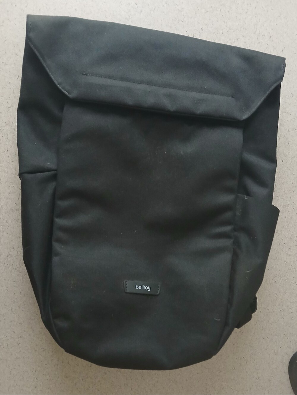 Bellroy Black Roll-Top Daypack Backpack